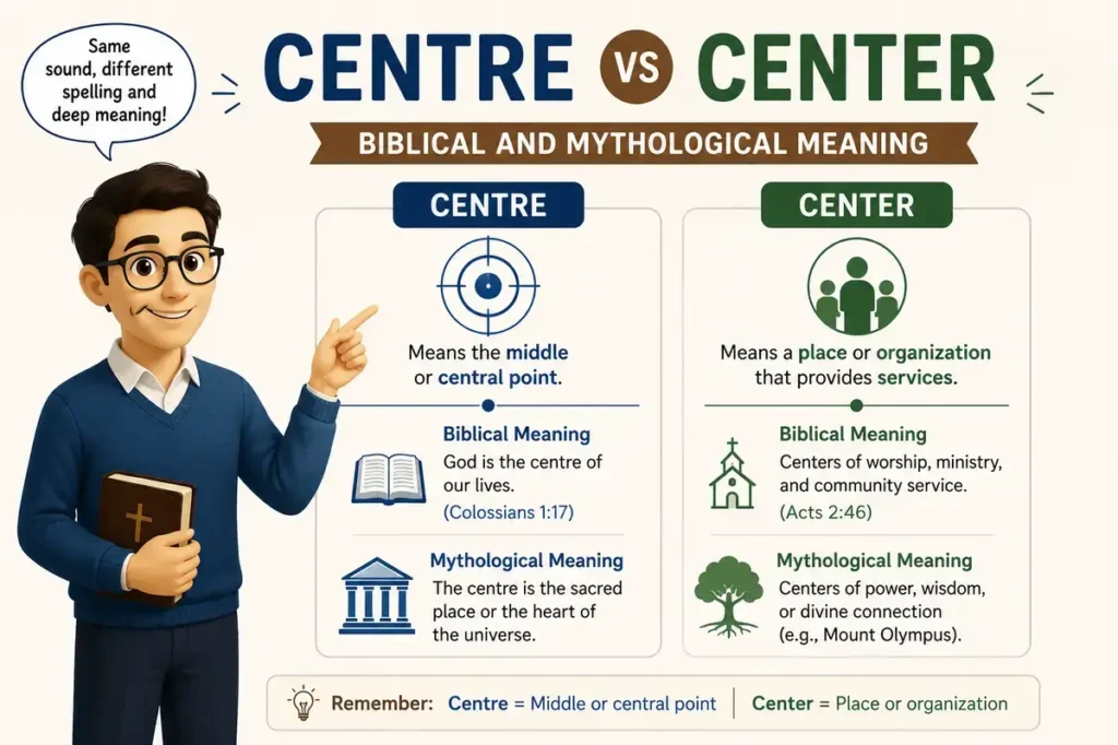 Centre vs Center Biblical and Mythological Meaning