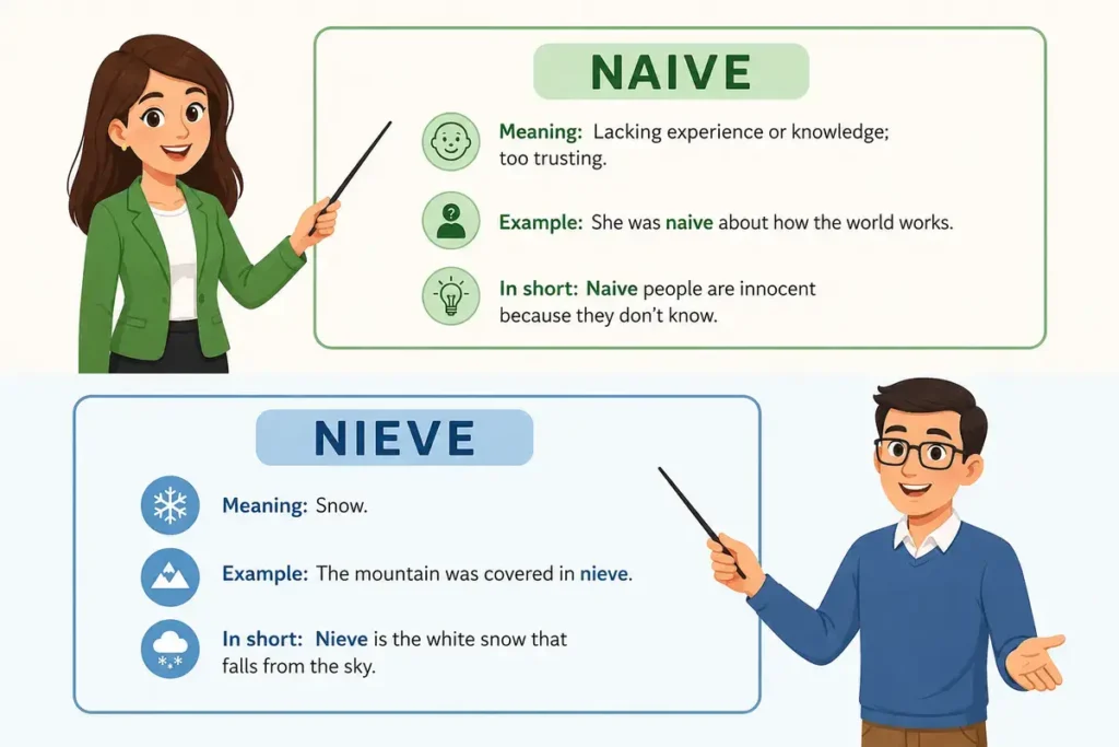 Final Teacher Explanation of Naive vs Nieve