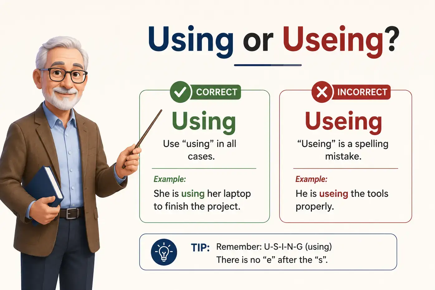 Using or Useing