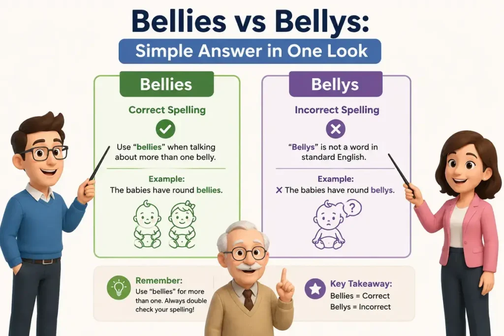 Bellies vs Bellys: Simple Answer in One Look