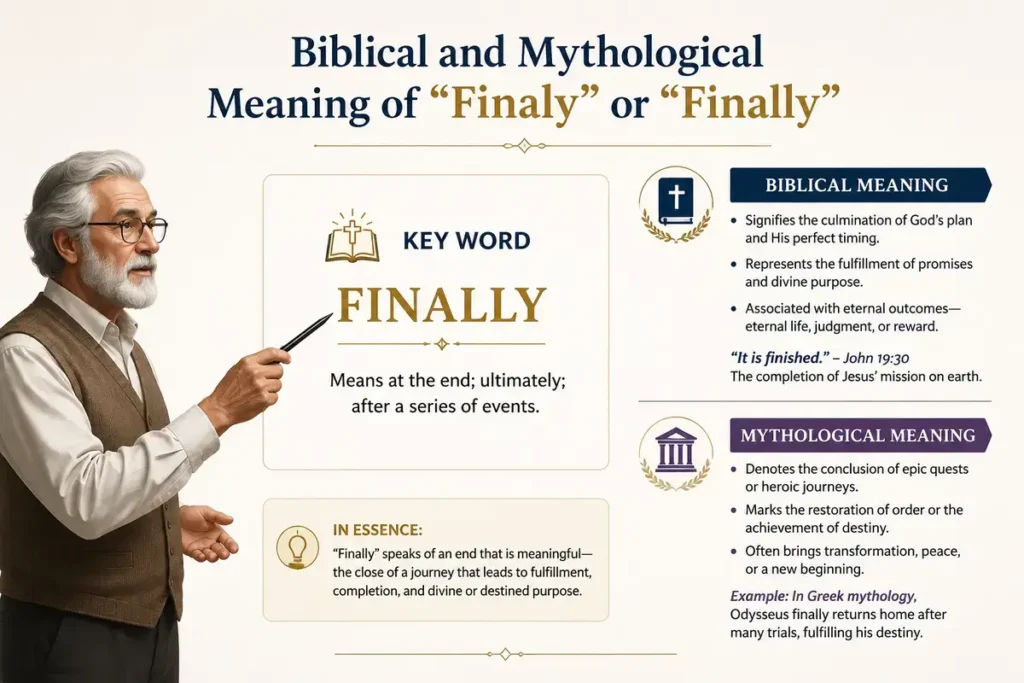 Biblical and Mythological Meaning of Finaly or Finally
