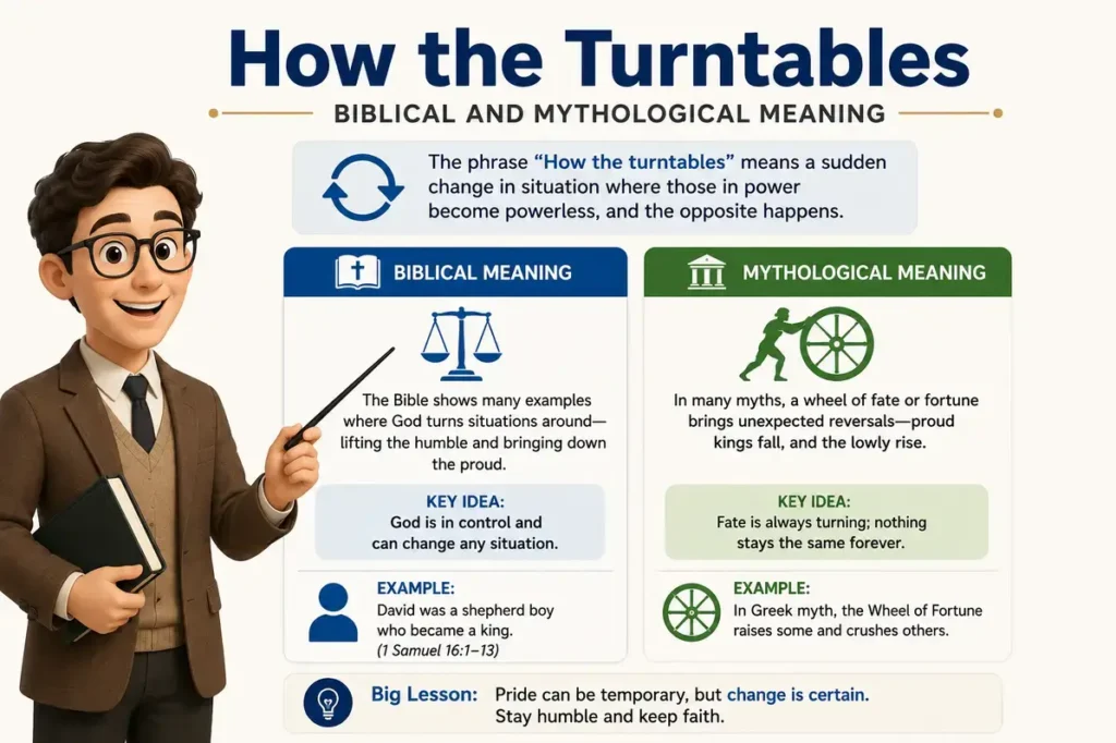 Biblical and Mythological Meaning of How the Turntables