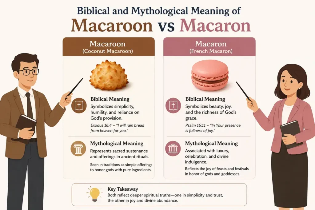 Biblical and Mythological Meaning of Macaroon vs Macaron