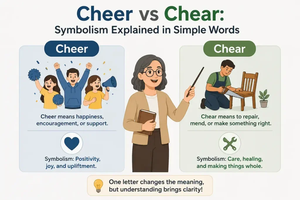 Cheer vs Chear: Symbolism Explained in Simple Words