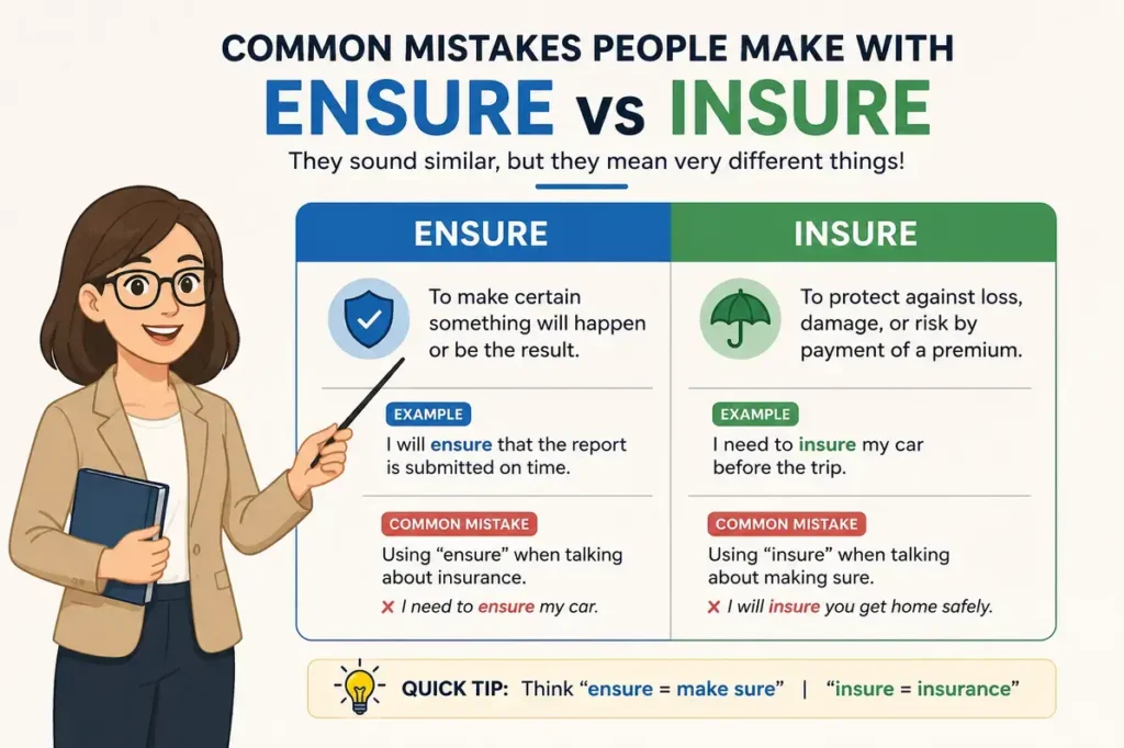 Common Mistakes People Make With Ensure vs Insure