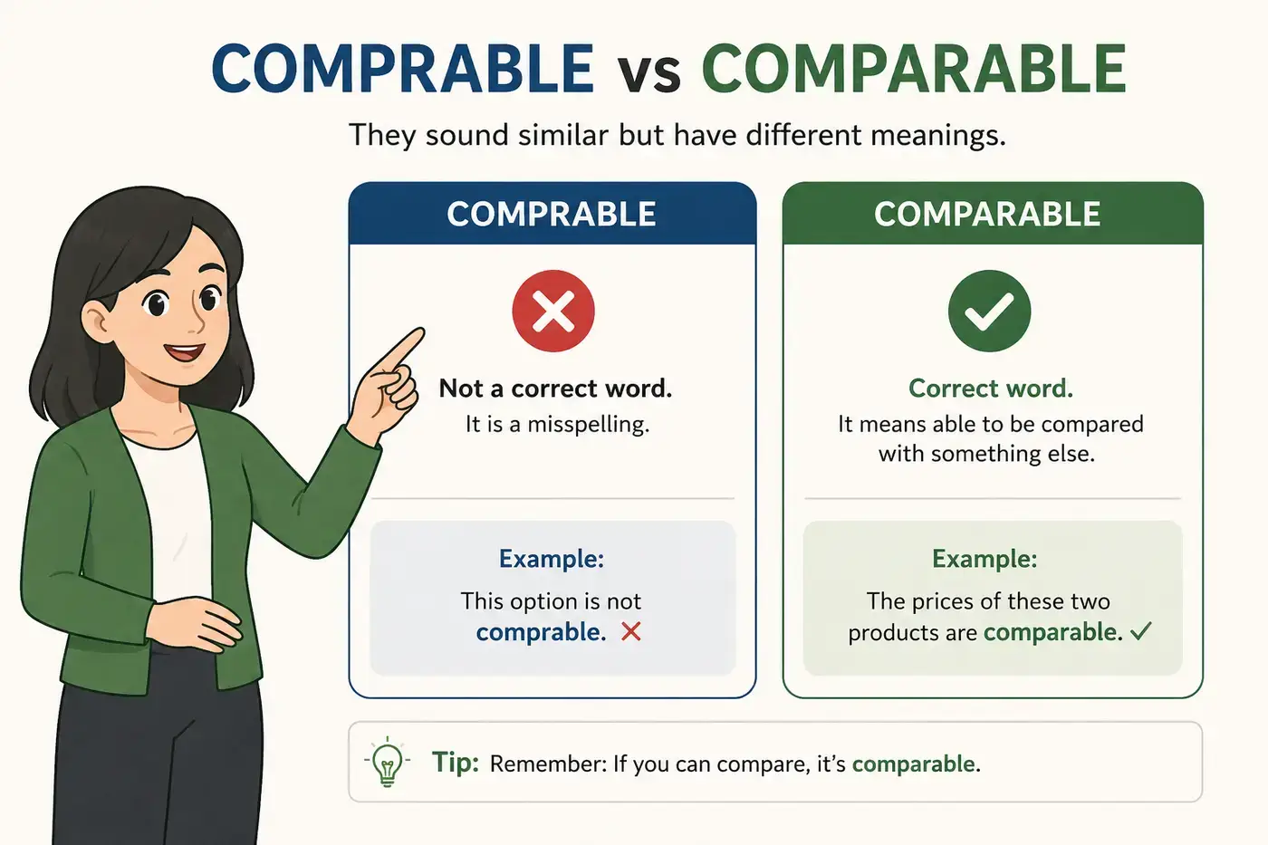 Comprable vs Comparable