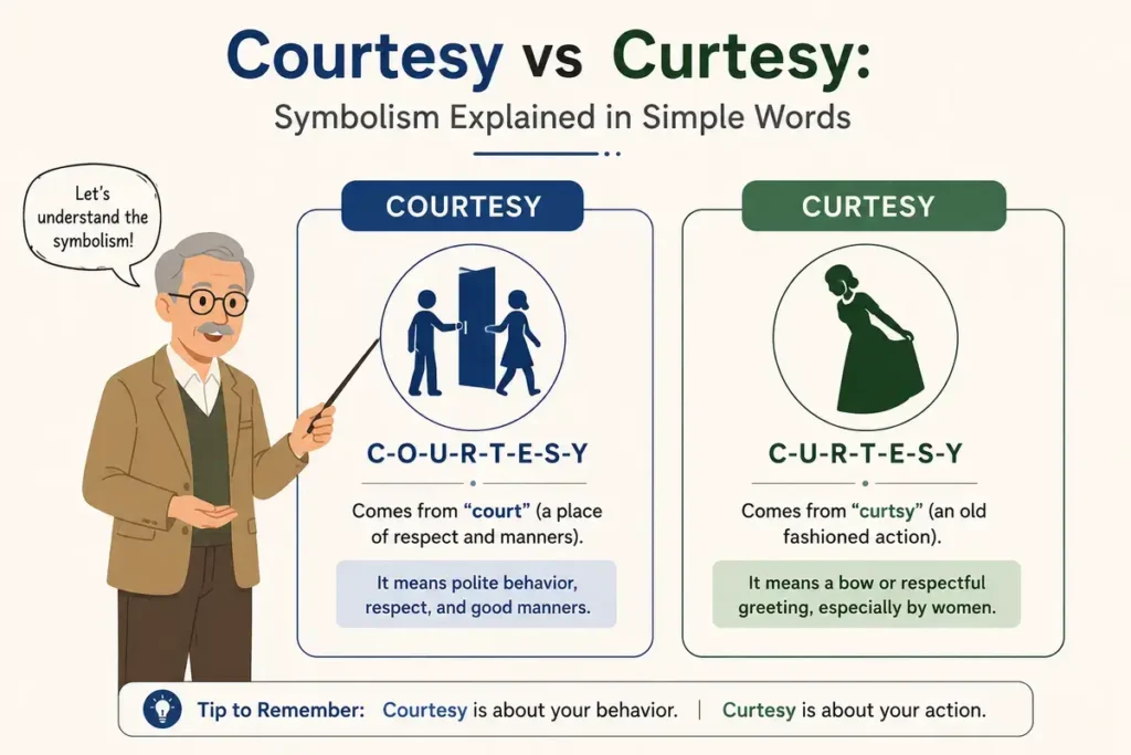Courtesy vs Curtesy: Symbolism Explained in Simple Words