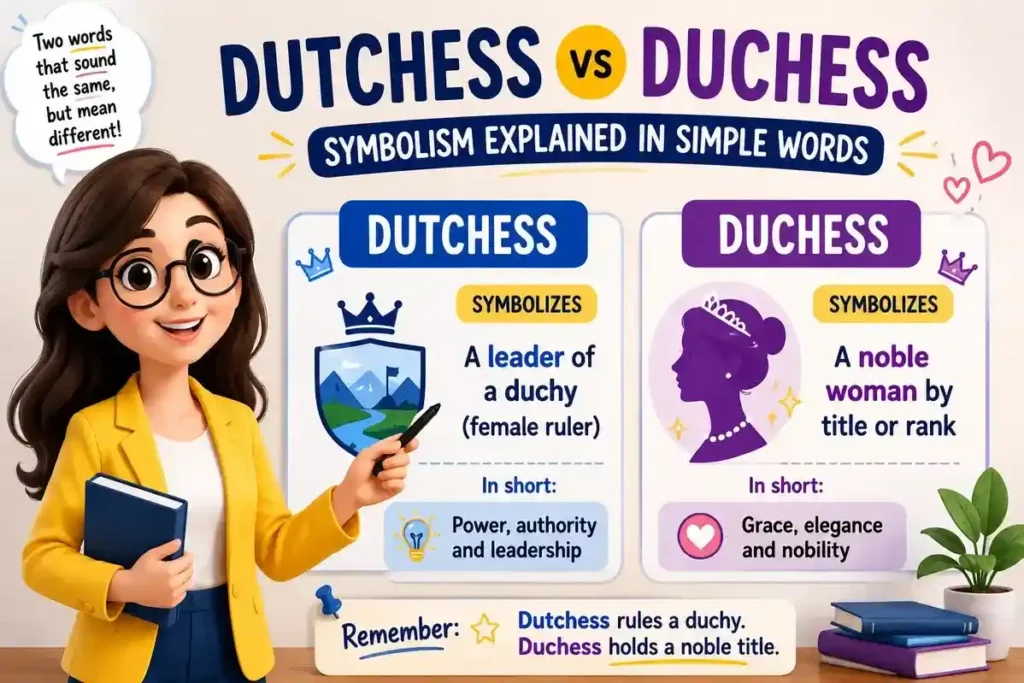 Dutchess vs Duchess: Symbolism Explained in Simple Words