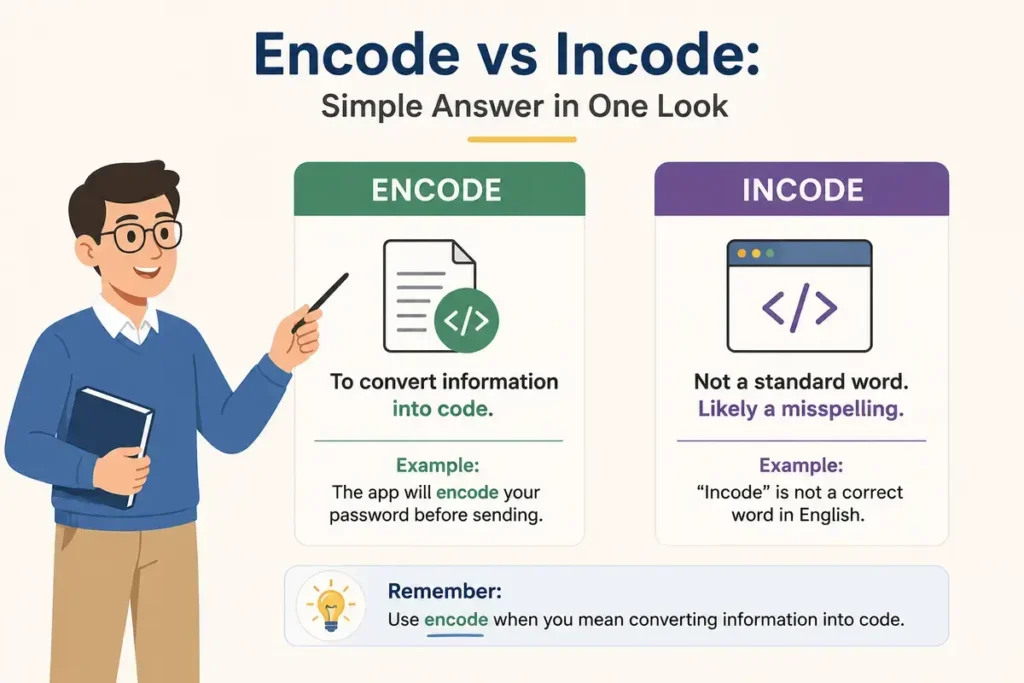 Encode vs Incode: Simple Answer in One Look