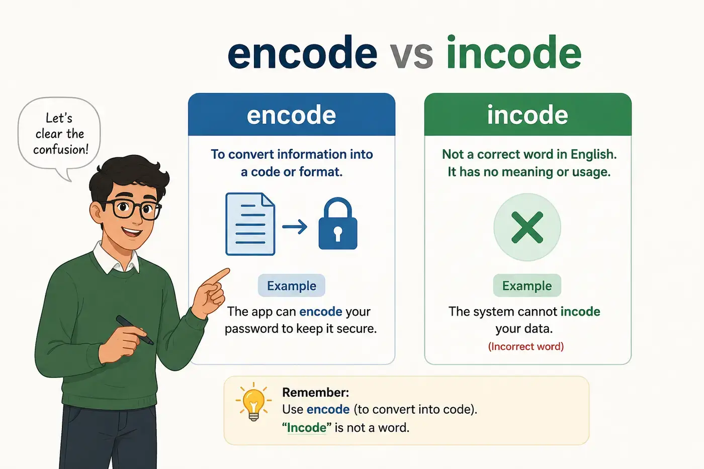 Encode vs Incode