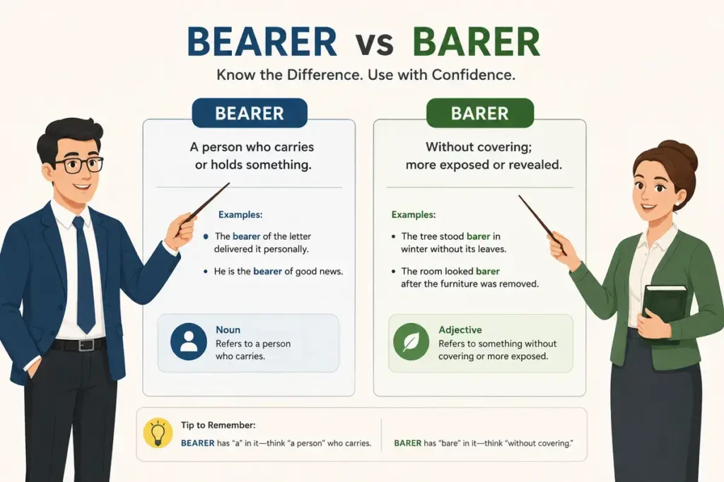 Final Answer: Bearer vs Barer