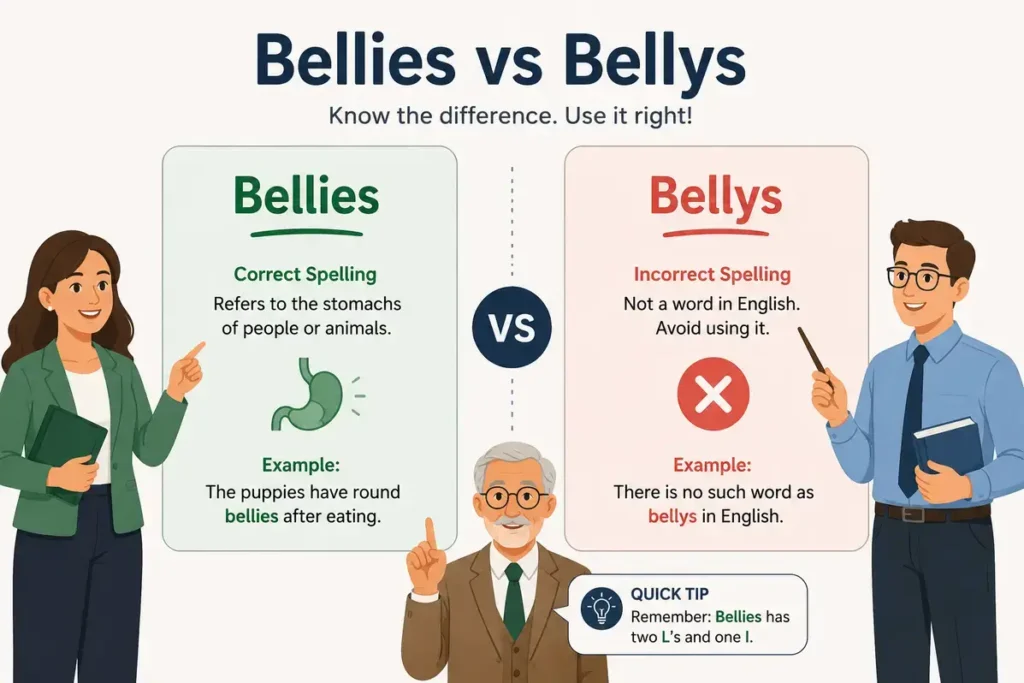 Final Answer: Bellies vs Bellys