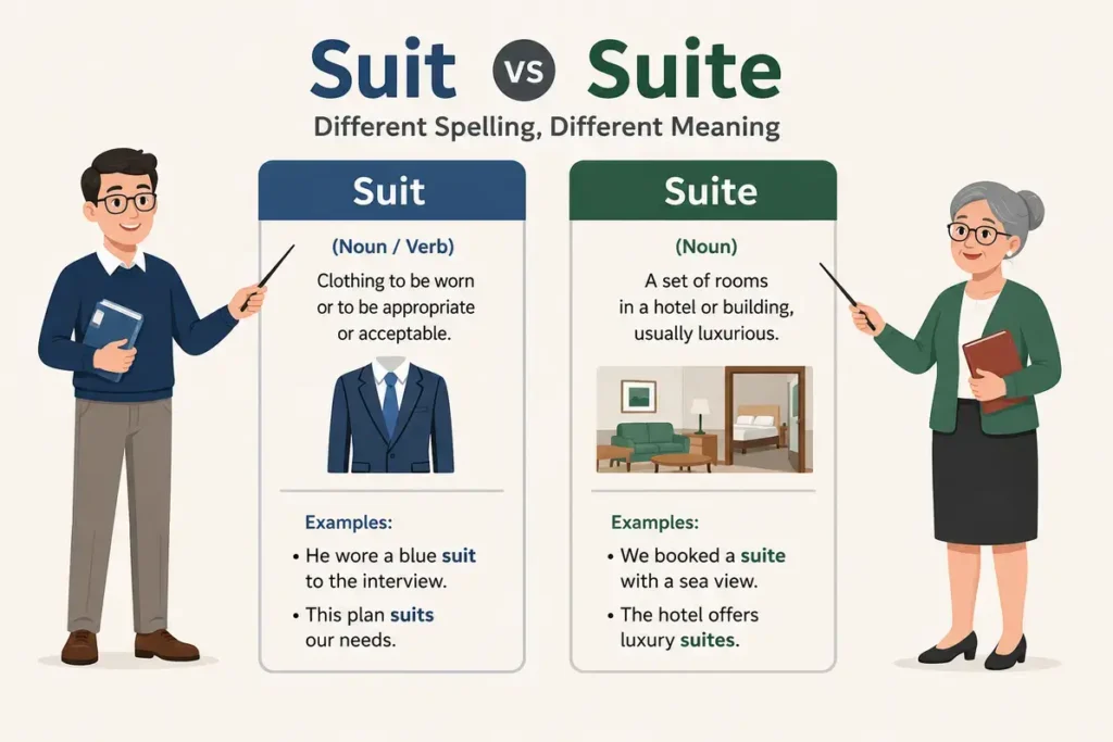 Final Answer: Suit vs Suite