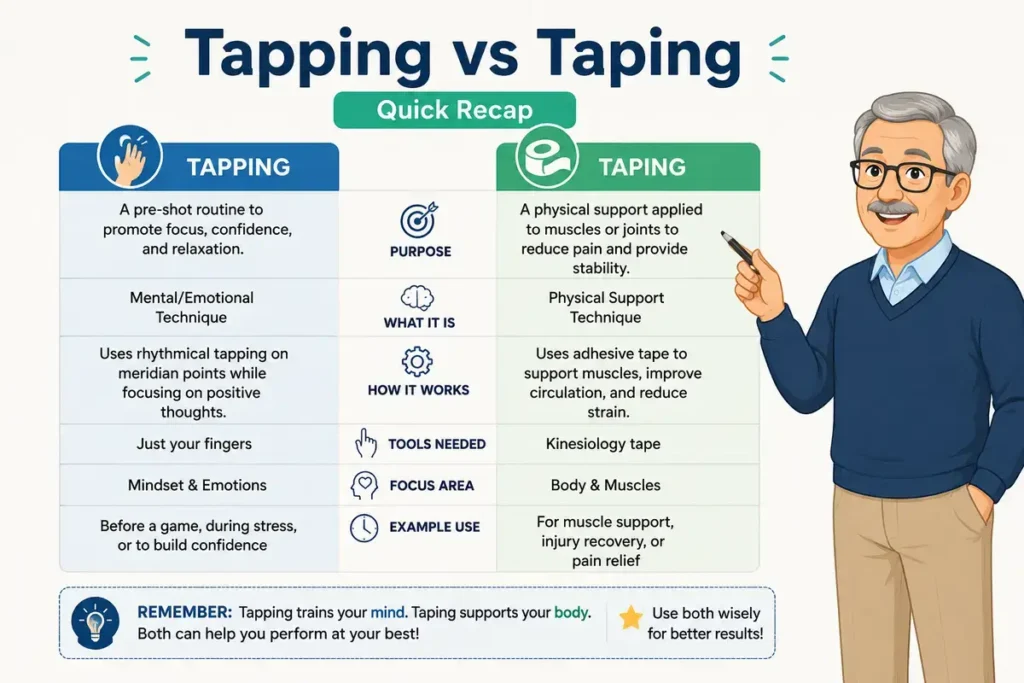 Final Answer: Tapping vs Taping Quick Recap