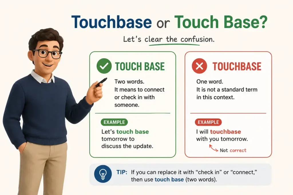 Final Answer: Touchbase or Touch Base?