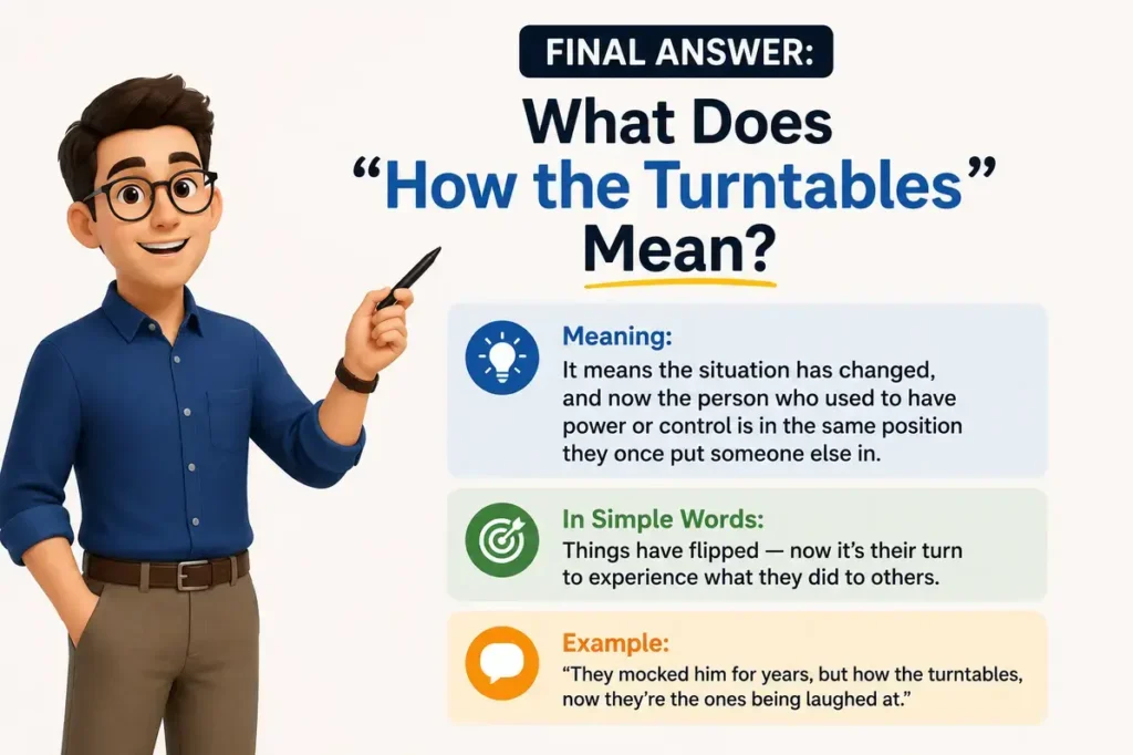 Final Answer: What Does How the Turntables Mean?