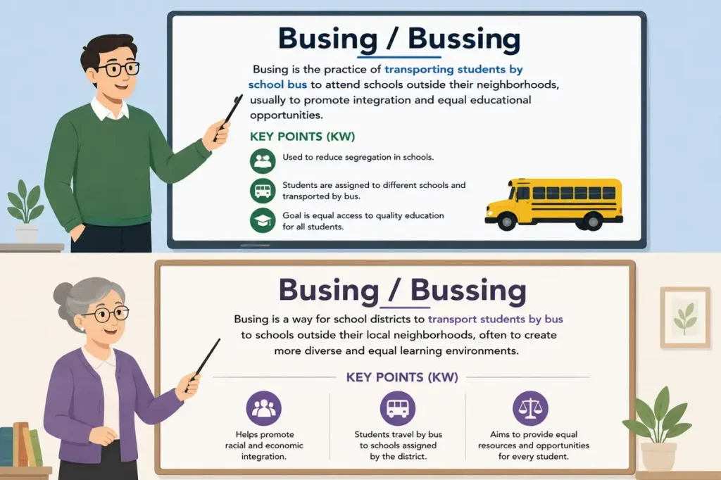 Final Teacher Explanation of Busing or Bussing