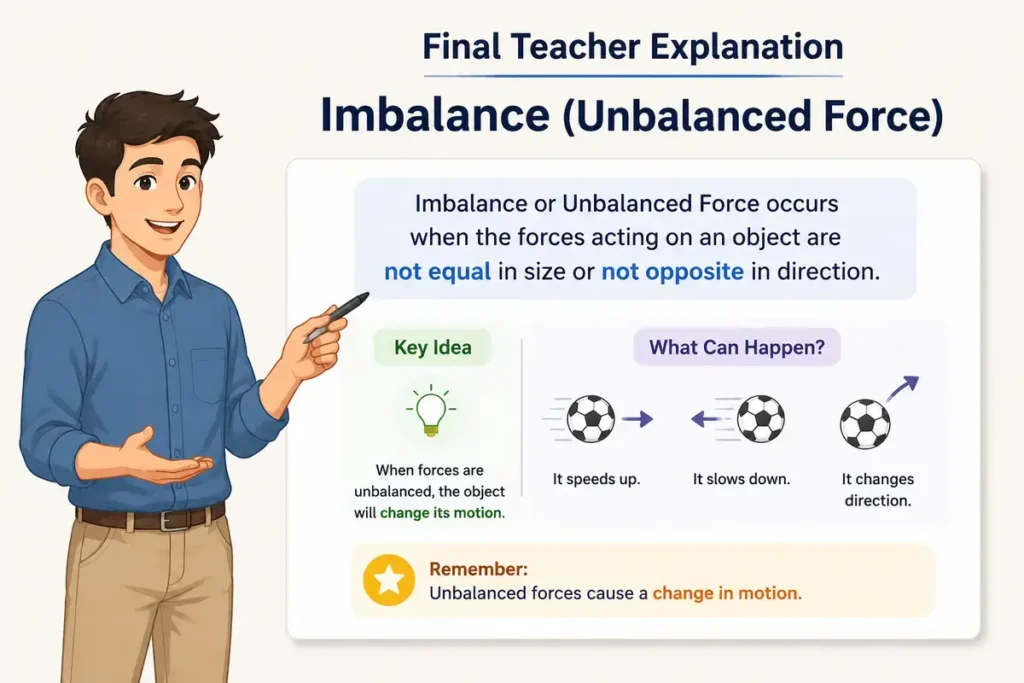 Final Teacher Explanation of Inbalance or Imbalance