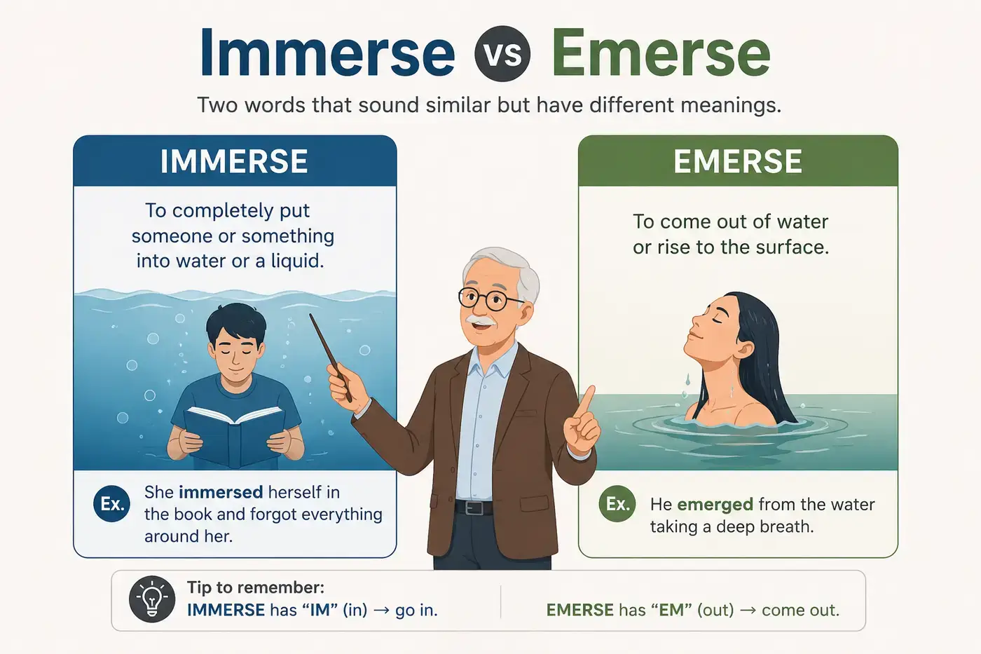Immerse vs Emerse