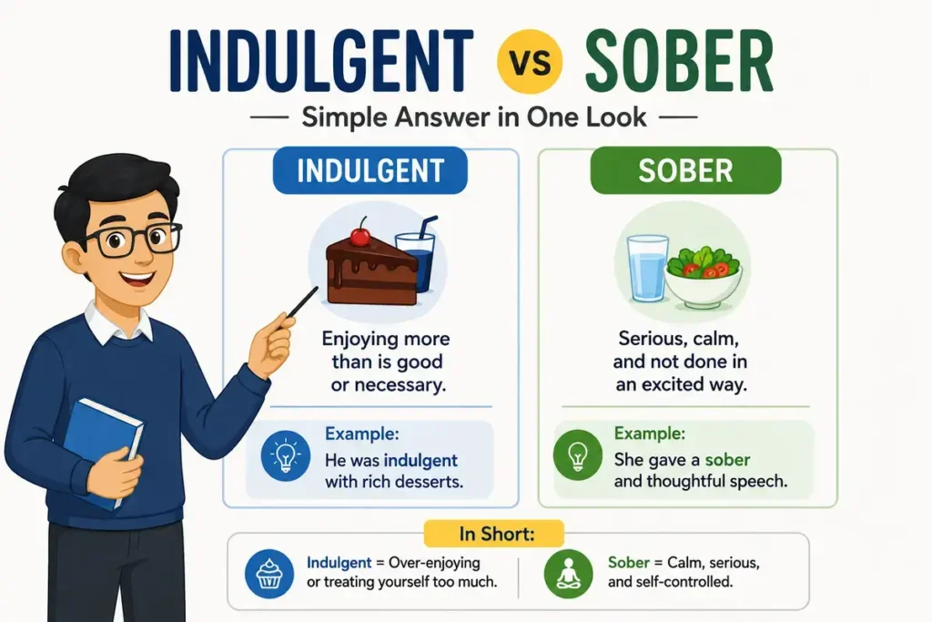 Indulgent vs Sober: Simple Answer in One Look