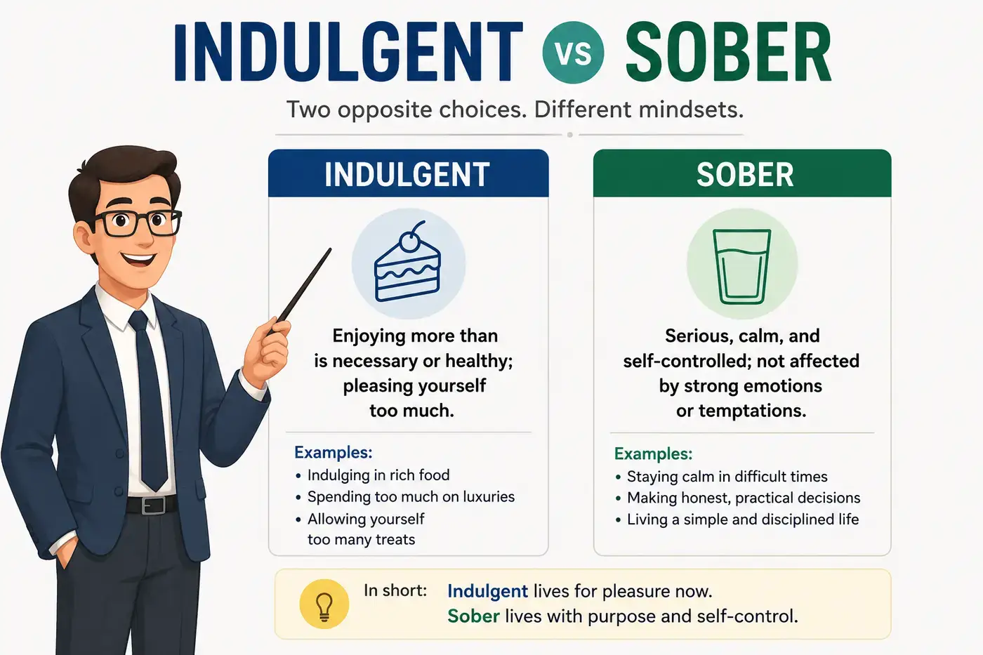 Indulgent vs Sober