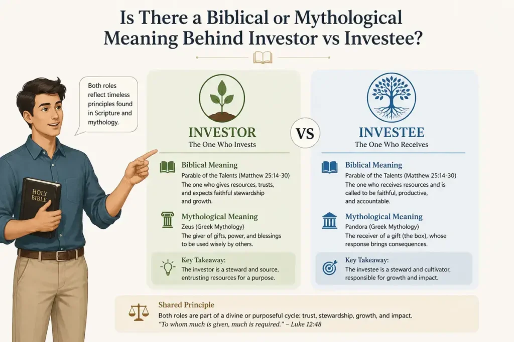 Is There a Biblical or Mythological Meaning Behind Investor vs Investee?