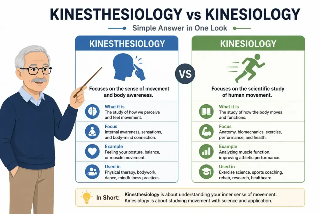 Kinesthesiology vs Kinesiology: Simple Answer in One Look