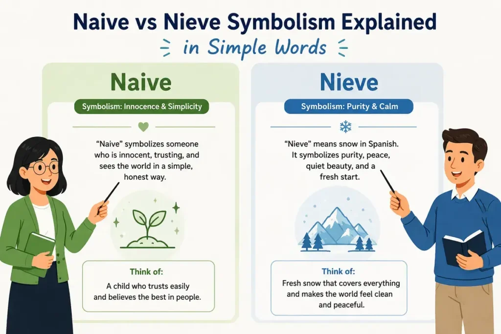 Naive vs Nieve Symbolism Explained in Simple Words