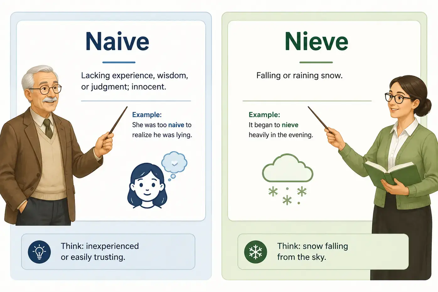 Naive vs Nieve