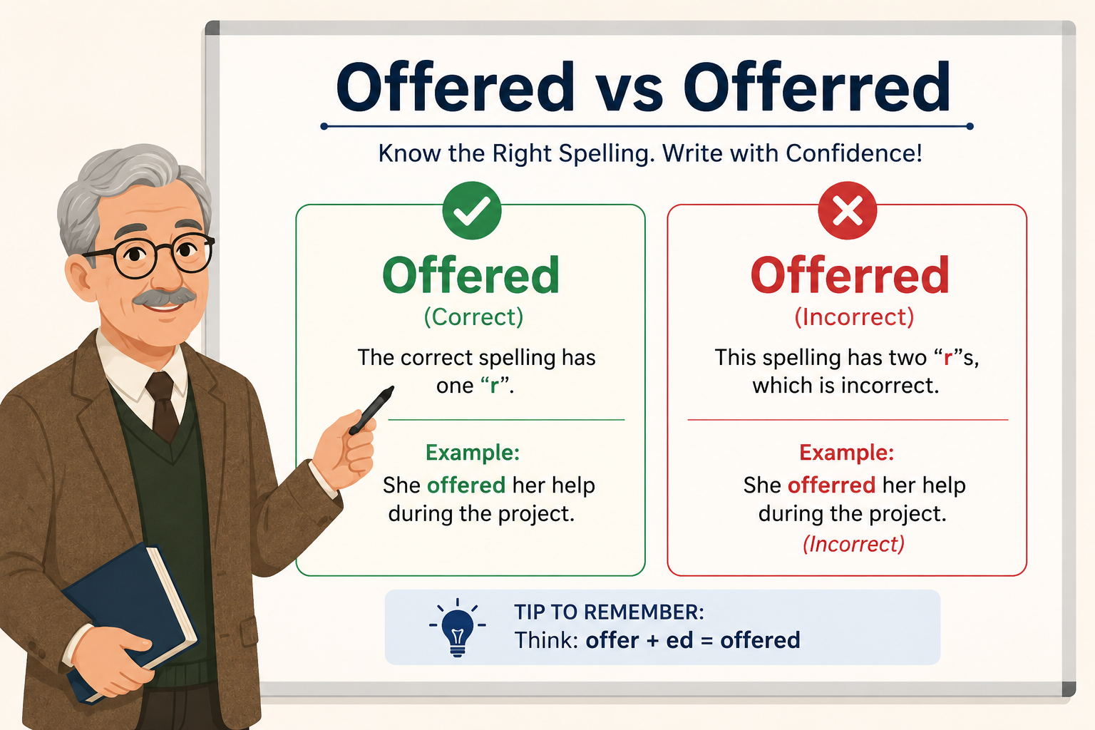 offered vs offerred