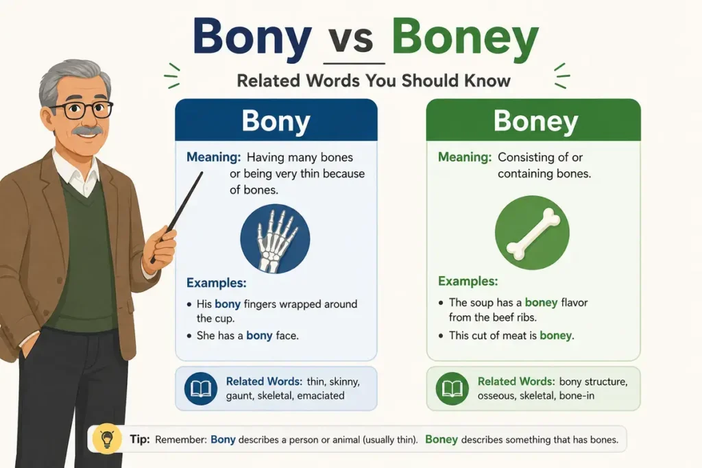 Related Words You Should Know About Bony vs Boney