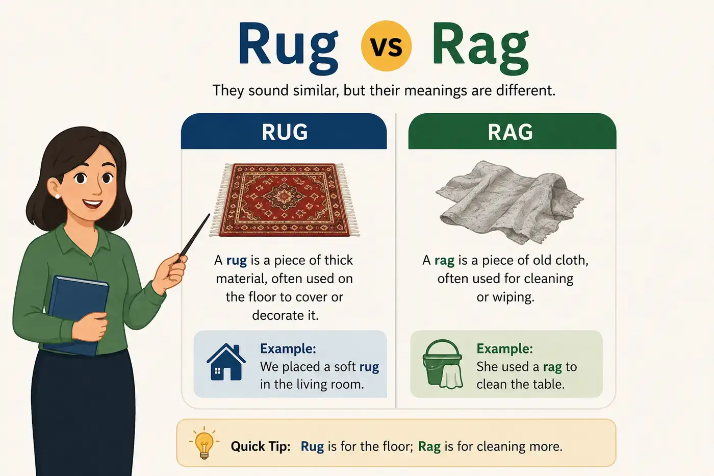 Rug vs Rag