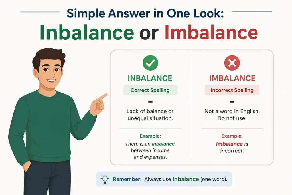 Simple Answer in One Look: Inbalance or Imbalance
