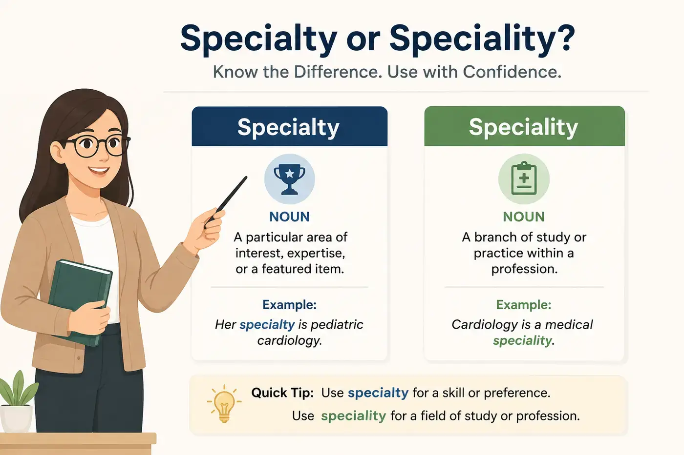 Specialty or Speciality