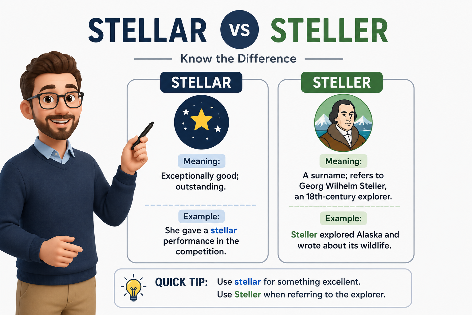 Stellar vs Steller