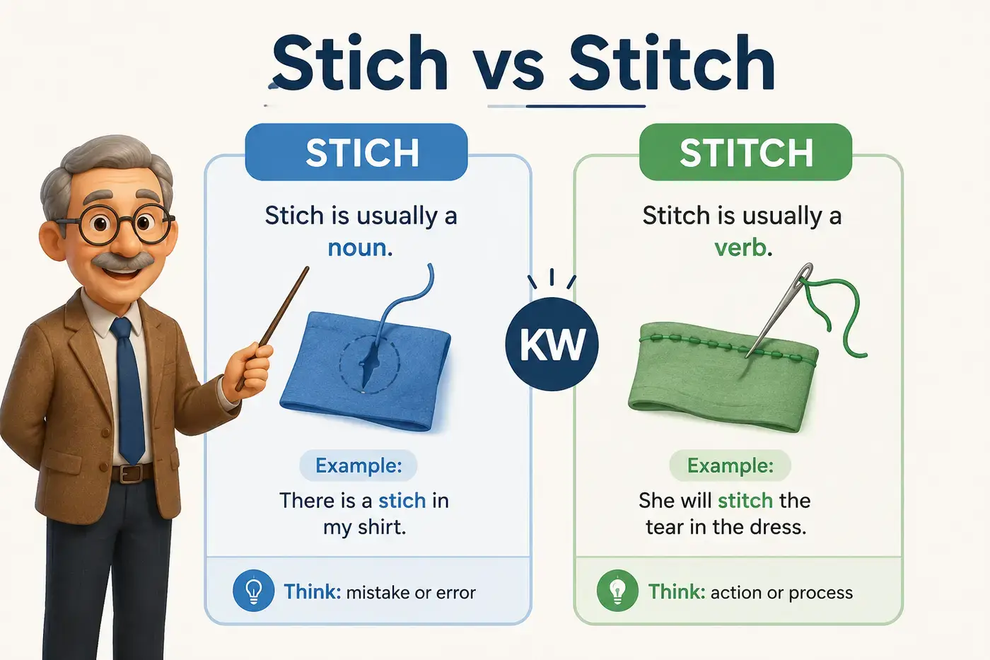 Stich vs Stitch