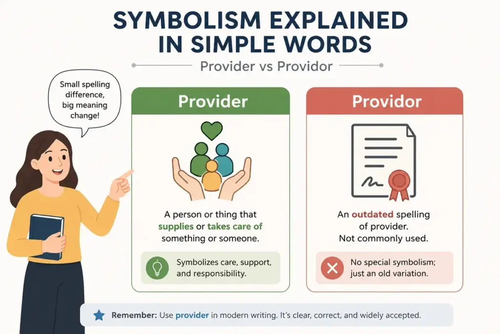 Symbolism Explained in Simple Words: Provider vs Providor