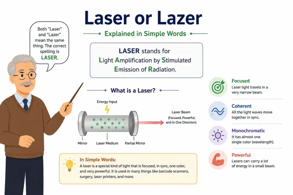 Symbolism Laser or Lazer Explained in Simple Words
