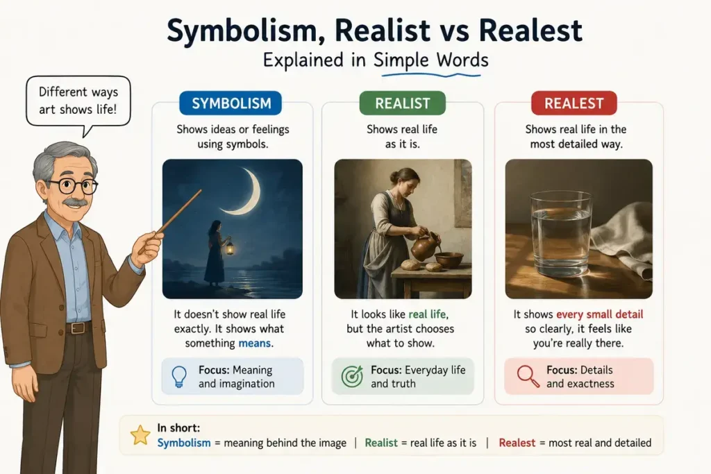 Symbolism Realist vs Realest Explained in Simple Words