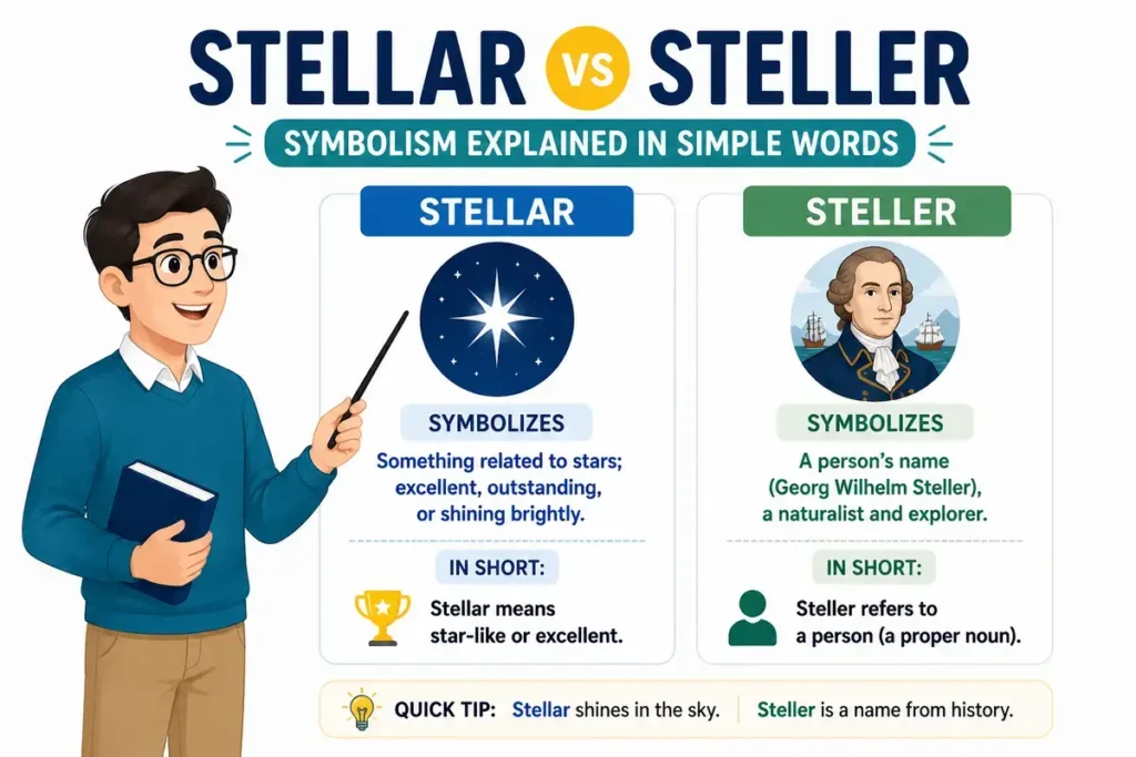 Symbolism Stellar vs Steller Explained in Simple Words