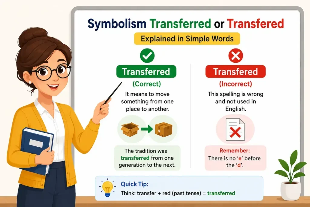 Symbolism Transferred or Transfered Explained in Simple Words