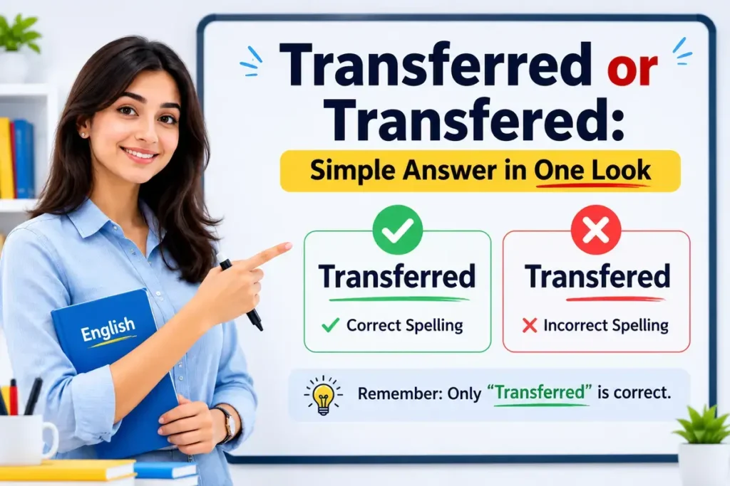 Transferred or Transfered: Simple Answer in One Look