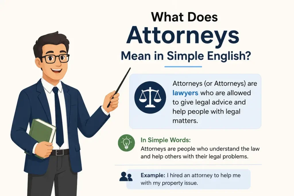 What Does Attornies or Attorneys Mean in Simple English?