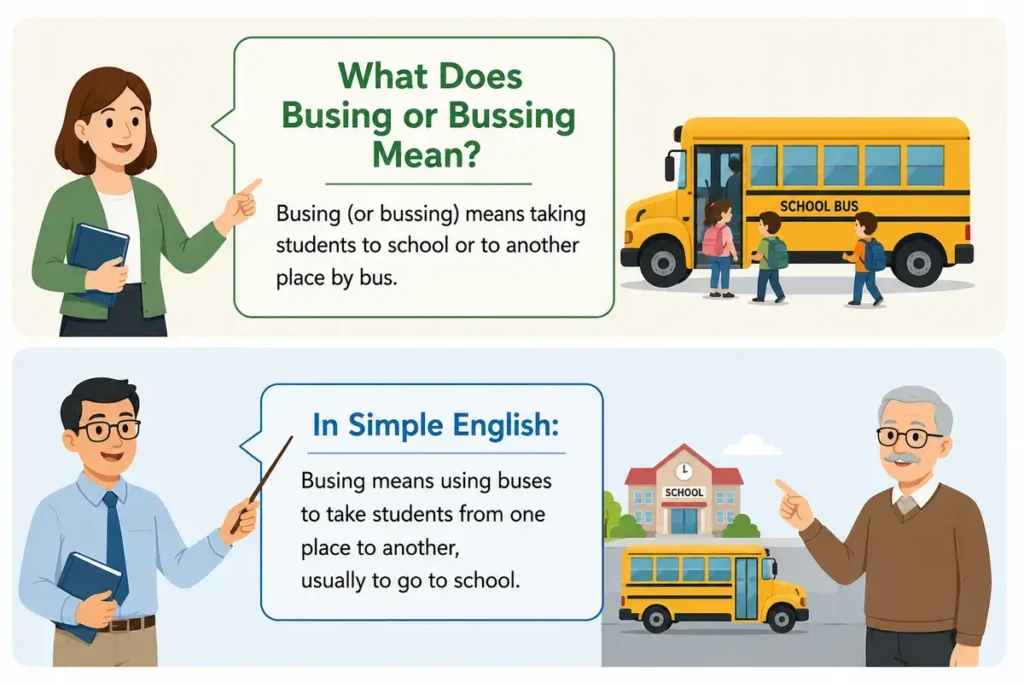 What Does Busing or Bussing Mean in Simple English?