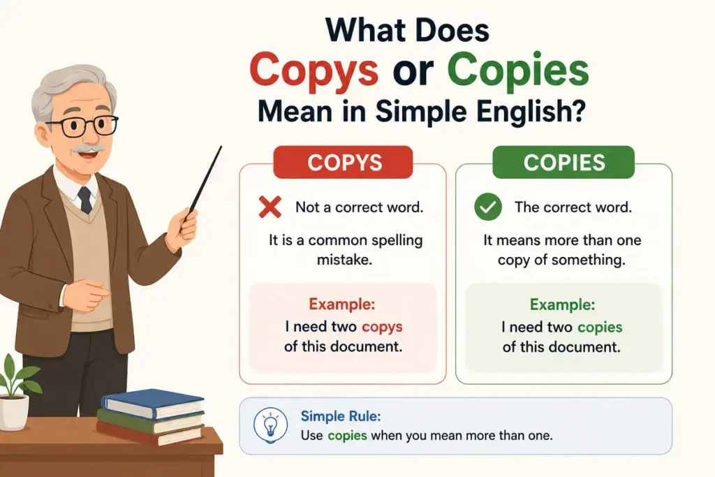 What Does Copys or Copies Mean in Simple English?