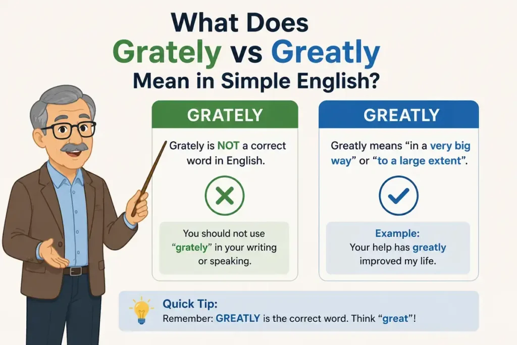What Does Grately vs Greatly Mean in Simple English?