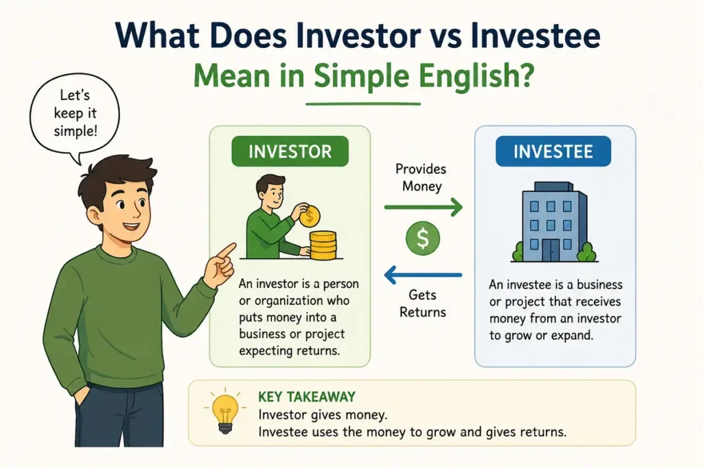 What Does Investor vs Investee Mean in Simple English?