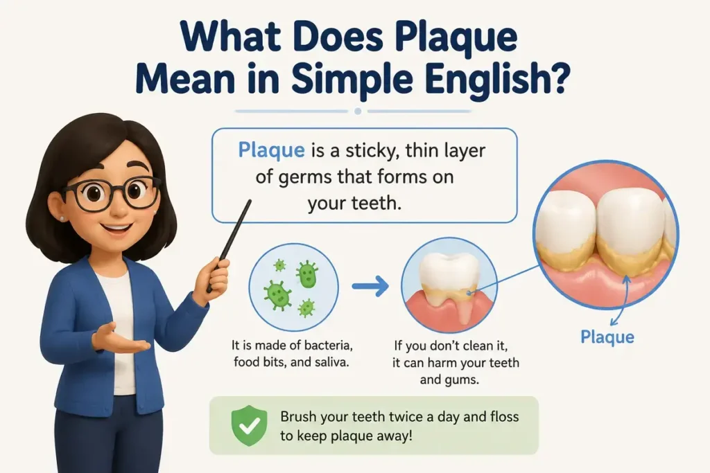 What Does Plaque Mean in Simple English?