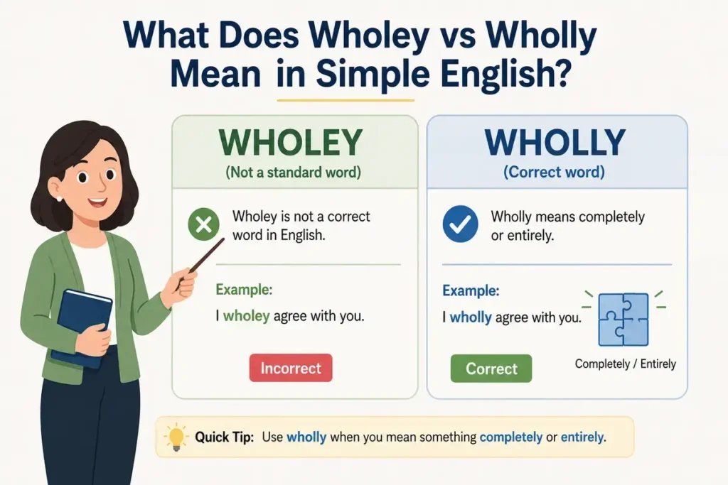 What Does Wholey vs Wholly Mean in Simple English?