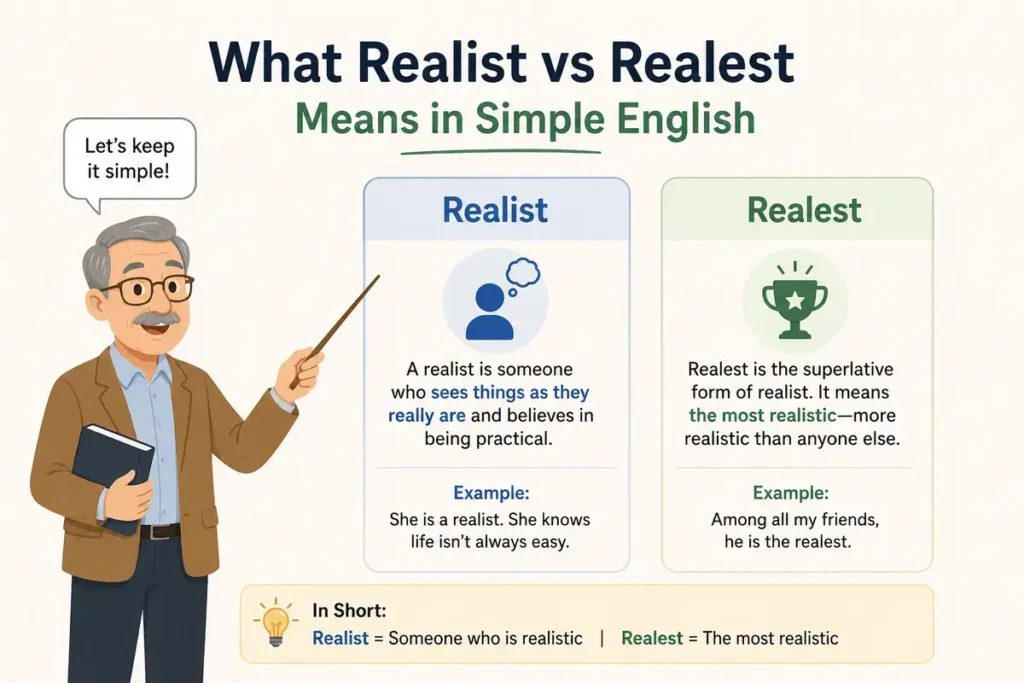 What Realist vs Realest Means in Simple English